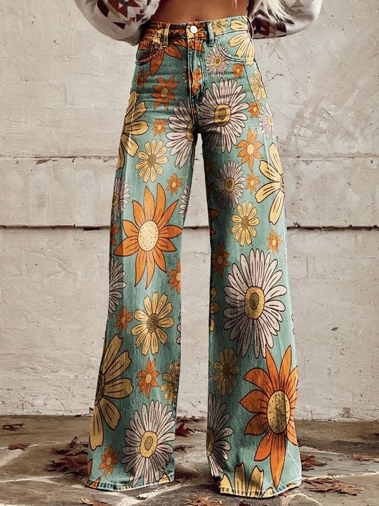 Vida bohemiska jeans med blommönster | Design 11