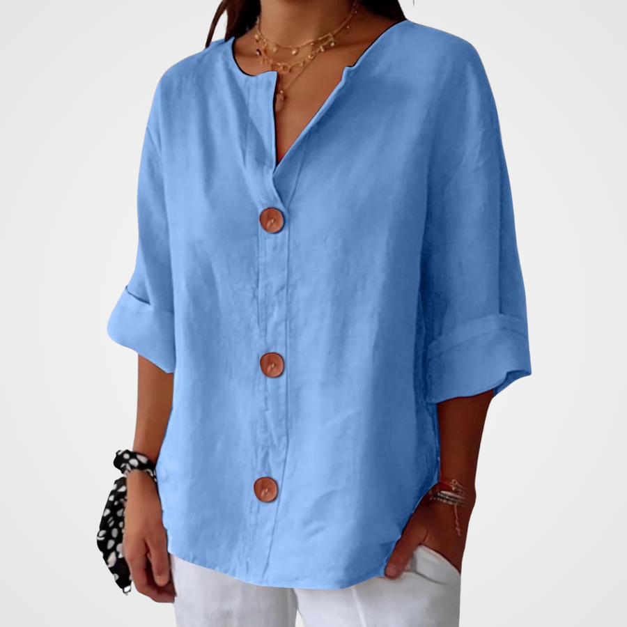 Marie | Sofistikerad blus med volanger