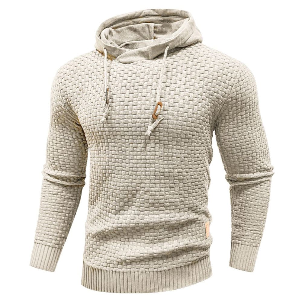 Klassisk ullhoodie för herr