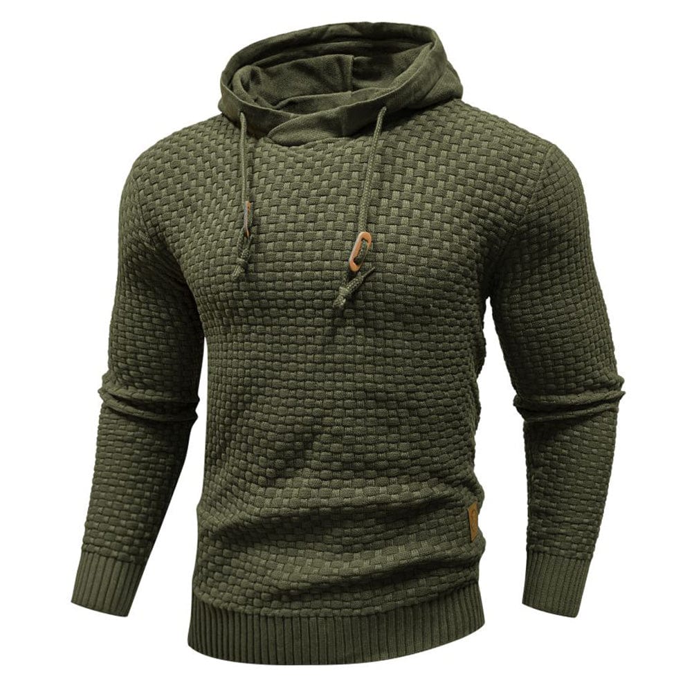 Klassisk ullhoodie för herr