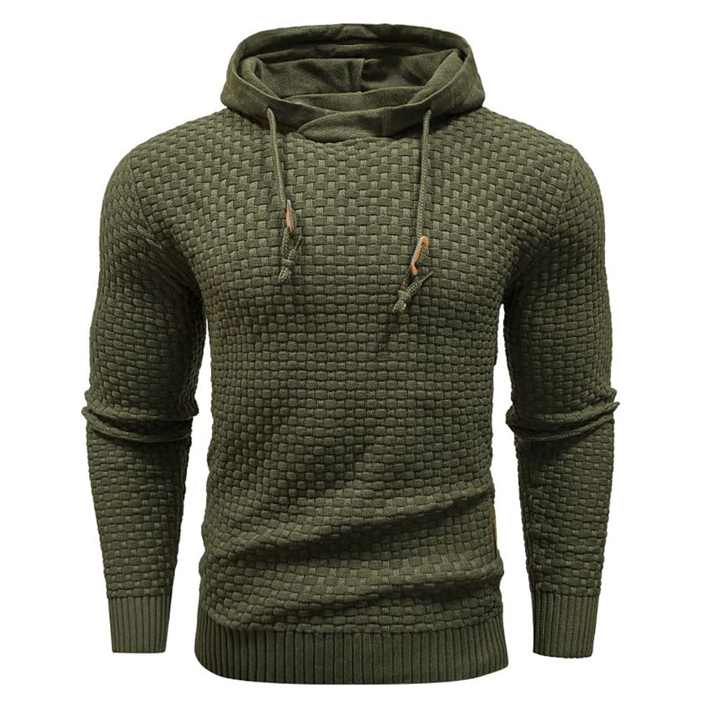 Klassisk ullhoodie för herr