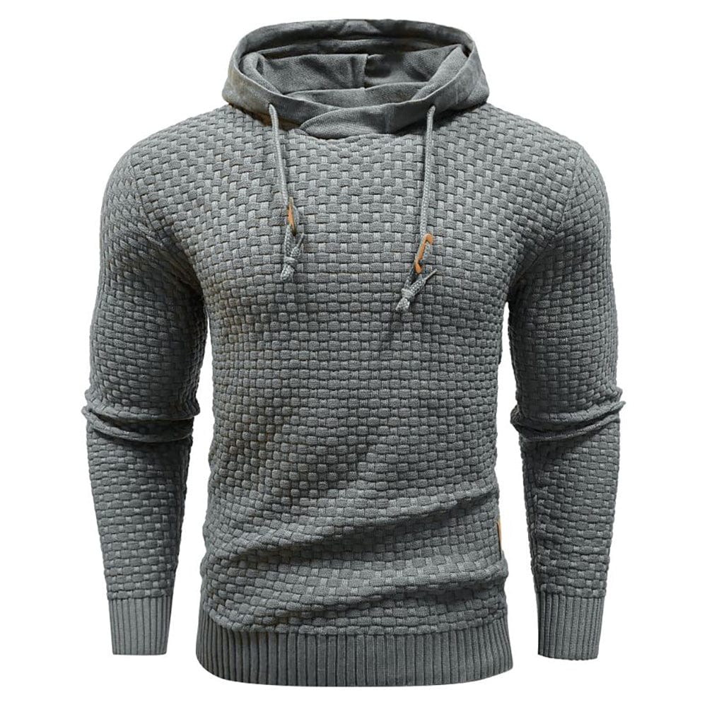 Klassisk ullhoodie för herr