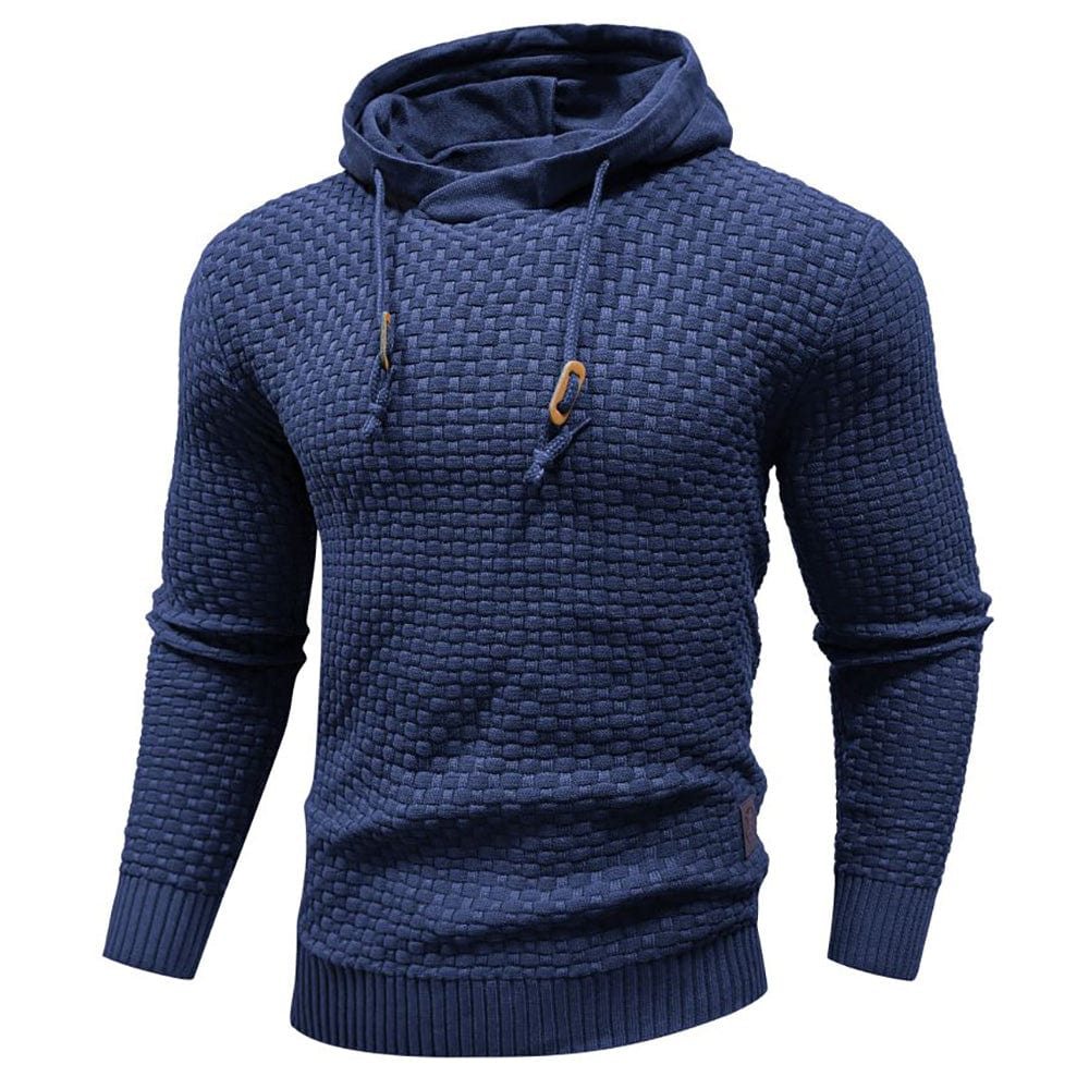 Klassisk ullhoodie för herr