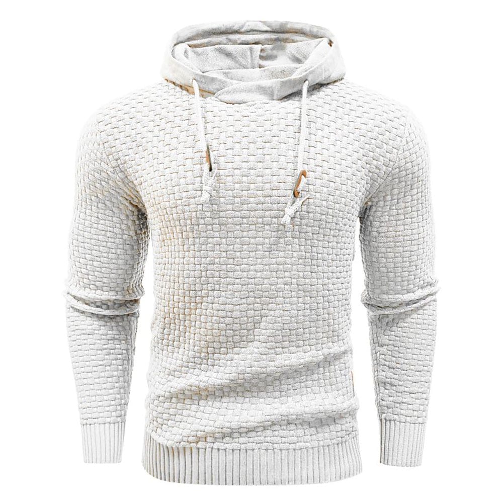 Klassisk ullhoodie för herr