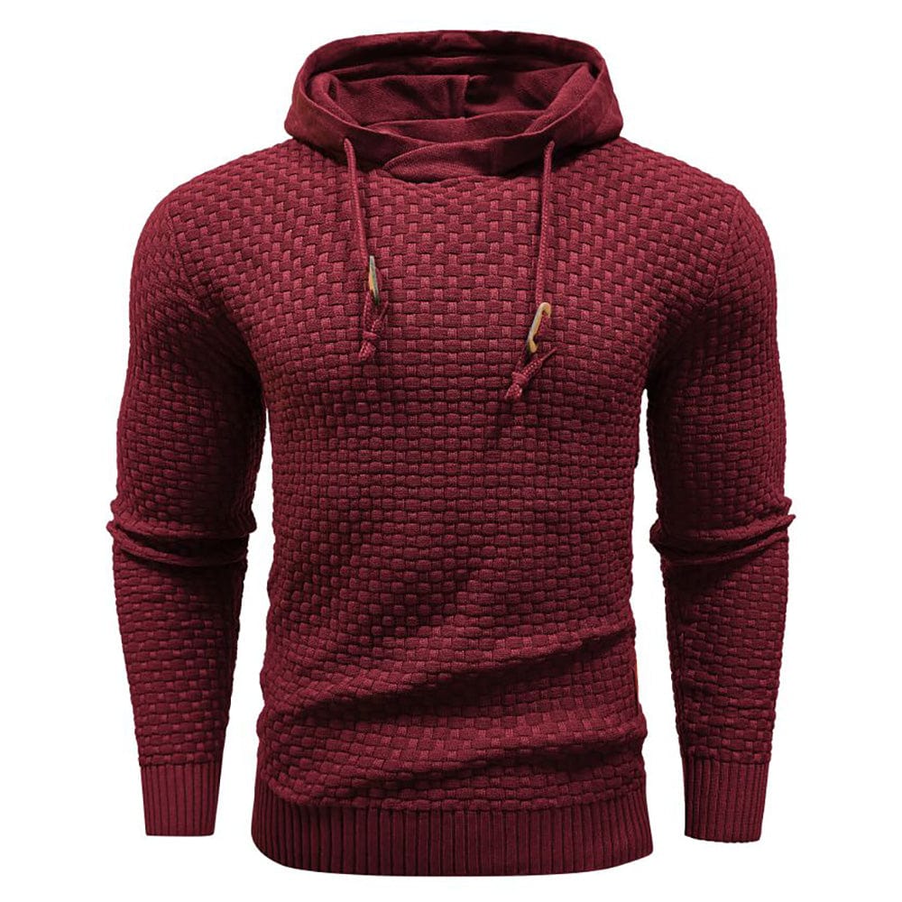 Klassisk ullhoodie för herr