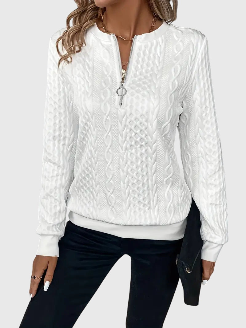 Nora – Med dragkedja blus