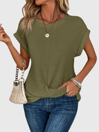 Isa – Elegant rundhalsad blus