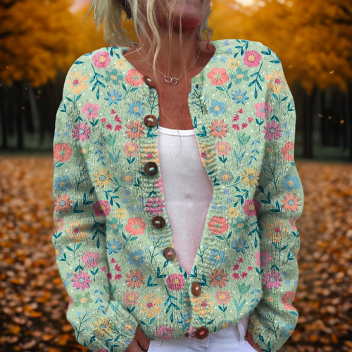 Aleah – Kofta Med Blommönster