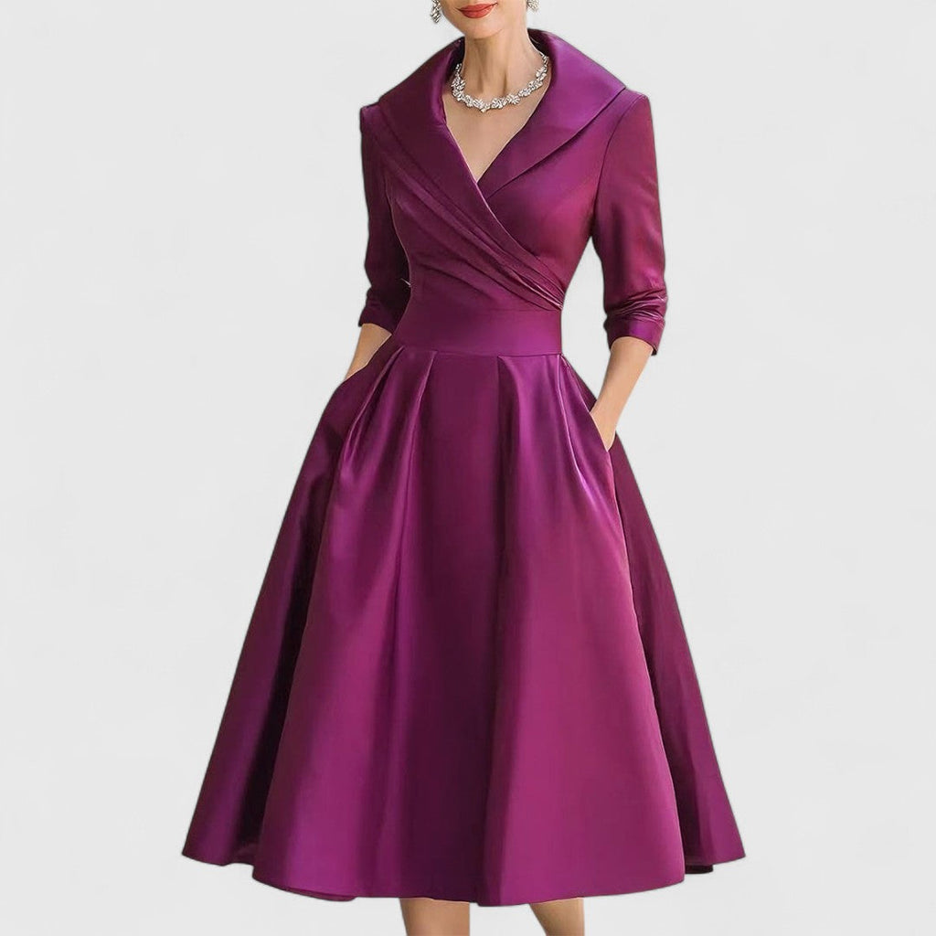 Marley Quinn – Elegant Midi Klänning