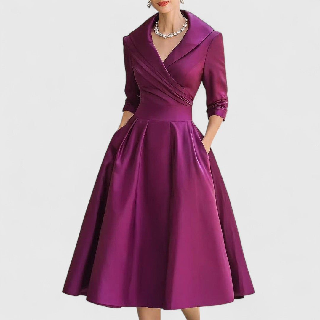 Marley Quinn – Elegant Midi Klänning