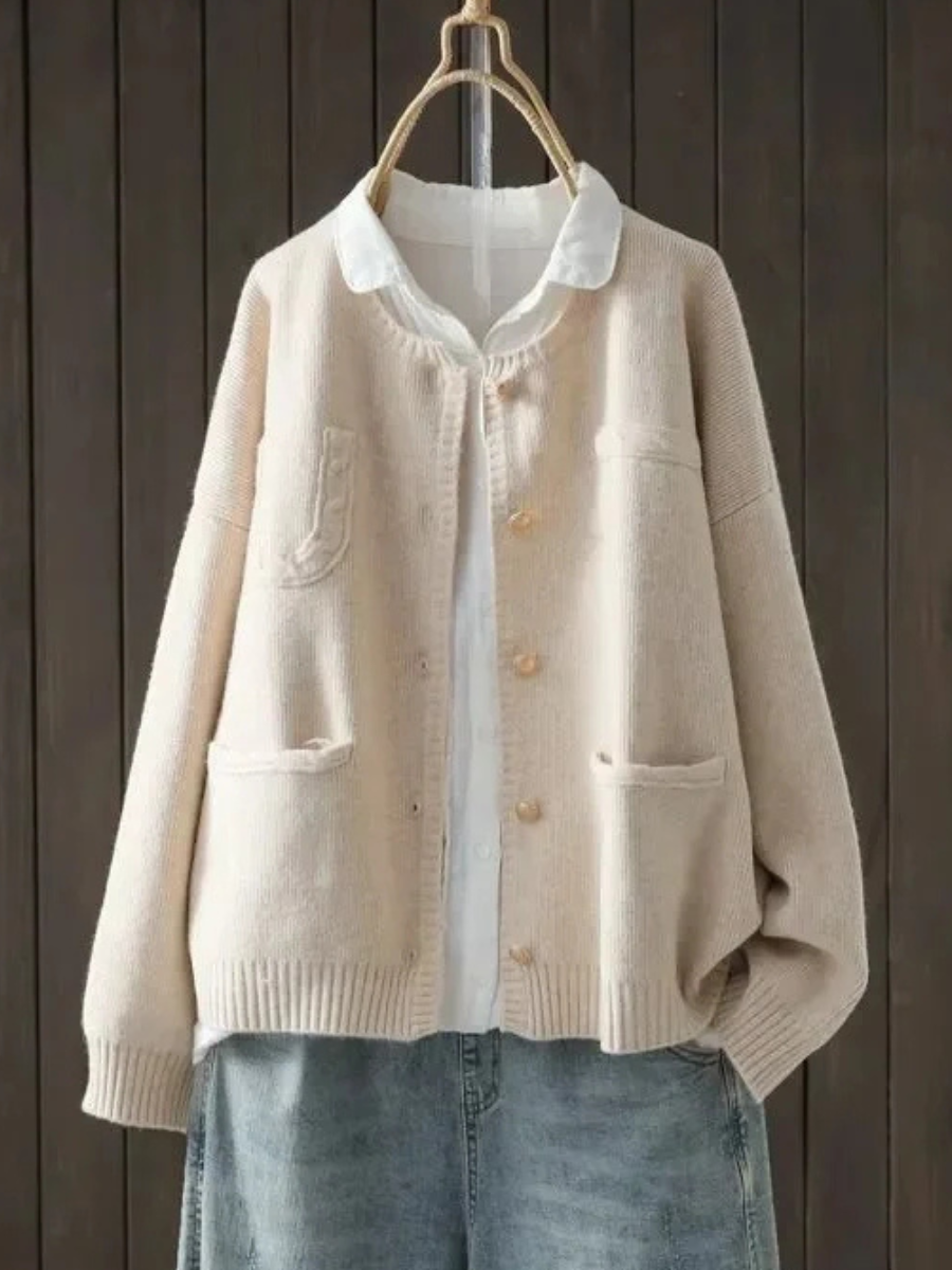 Camille | Mjuk cardigan med fickor