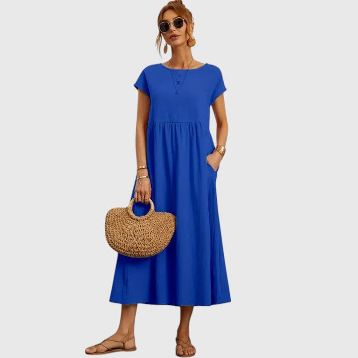 Fenella – Bekväm Midi Klänning