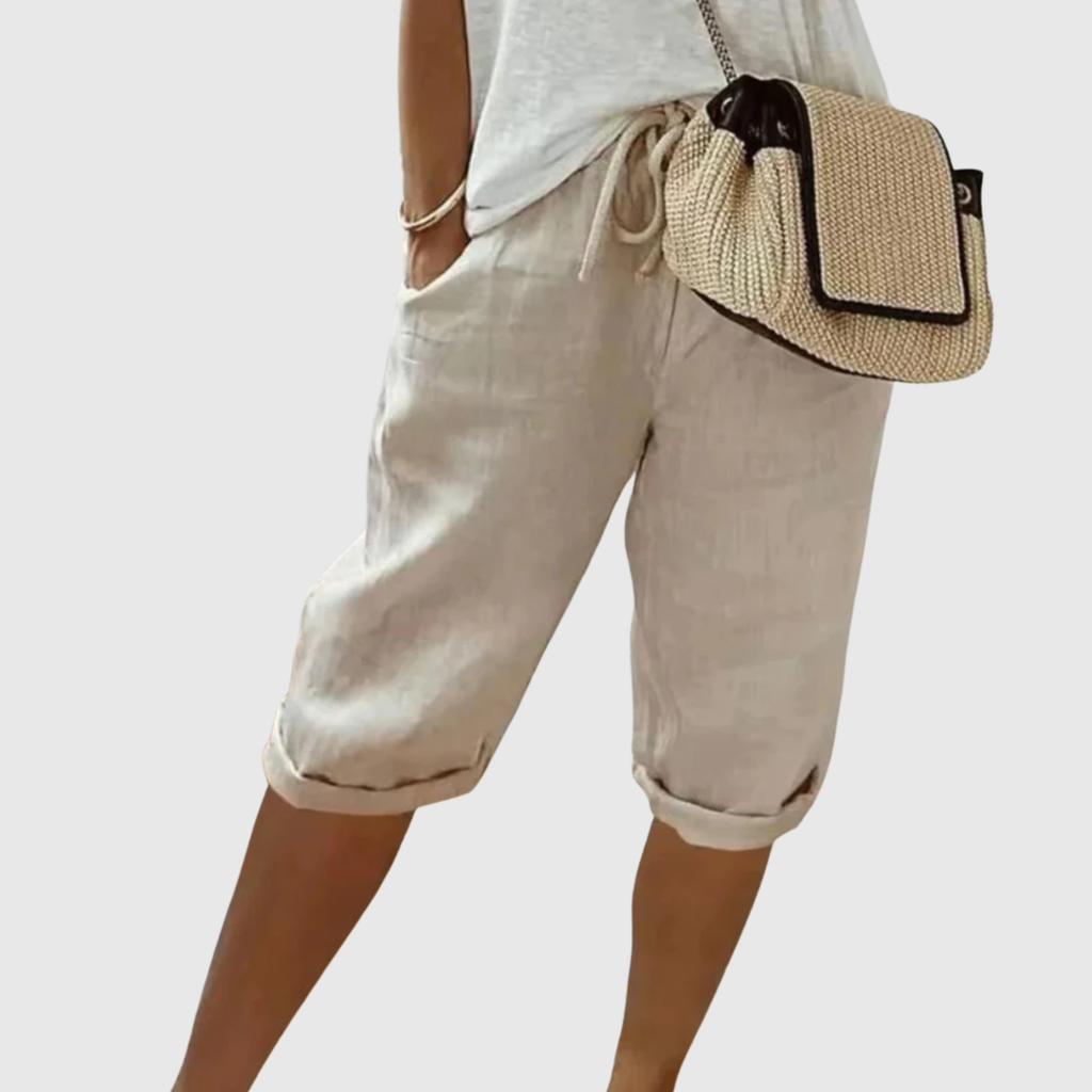 Camille | Capri-shorts med dragsko