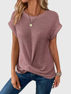 Isa – Elegant rundhalsad blus