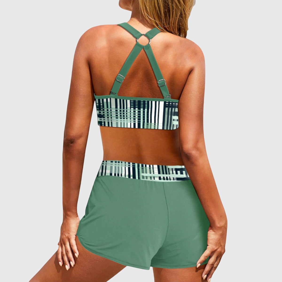 Janelle – Ribbad Högmidjad Bikini