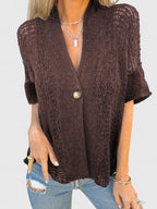 Calista – Elegant stickad skjorta