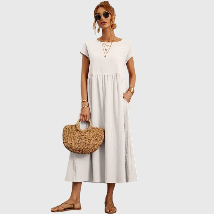 Fenella – Bekväm Midi Klänning