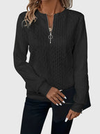 Nora – Med dragkedja blus