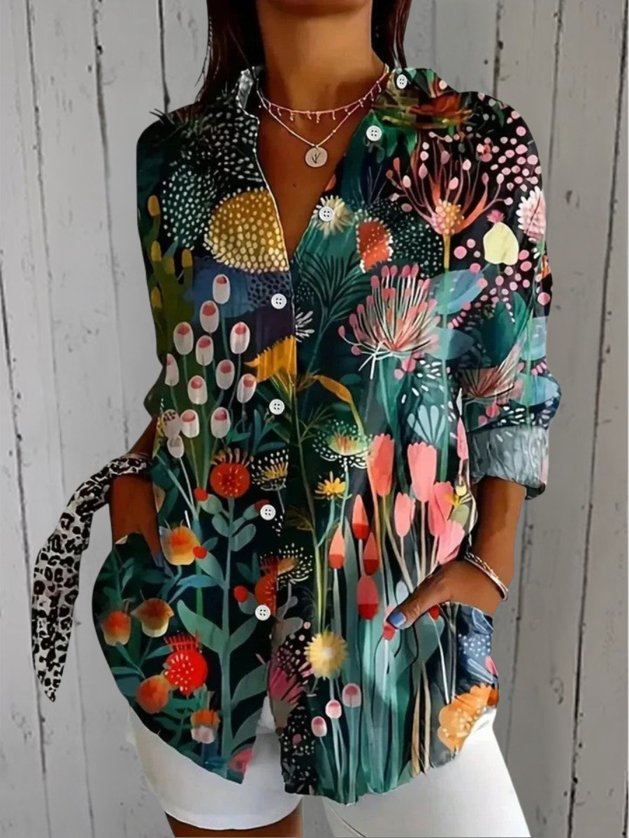 Sophie | Elegant blommig blus