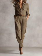 Celia – rutig jumpsuit med fina detaljer