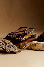 Sophie | Hantverksinspirerade sandaler med rund detalj