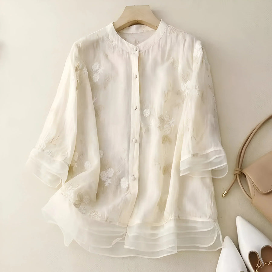 Mila | Broderad bomullstopp