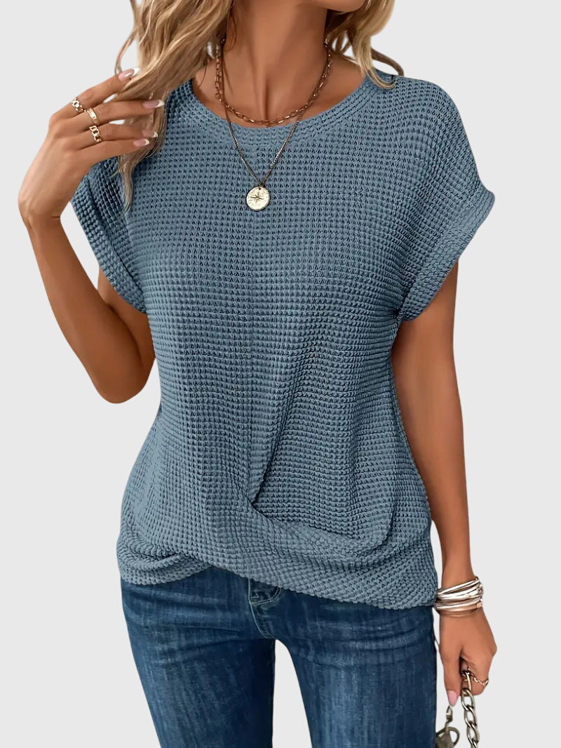 Isa – Elegant rundhalsad blus
