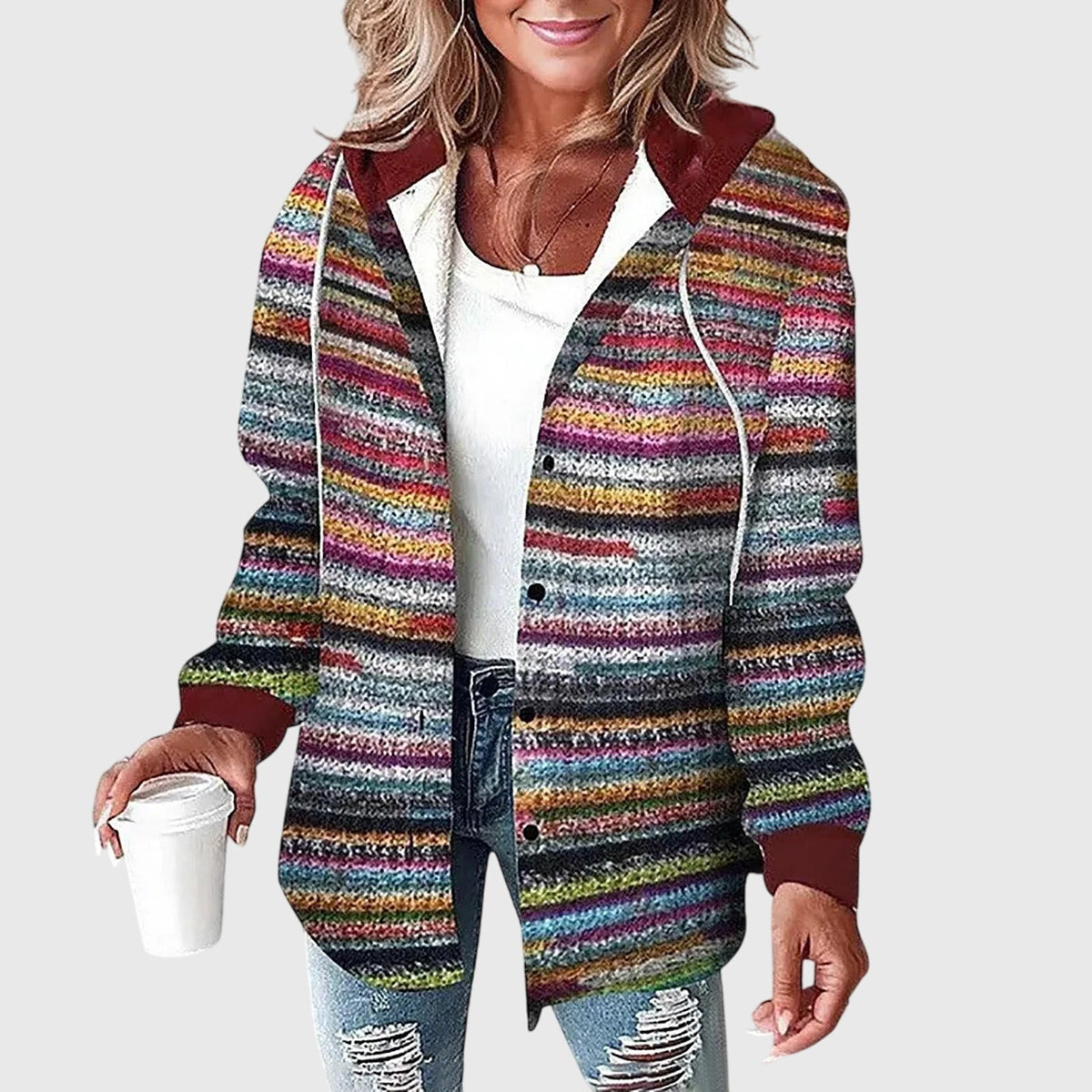 Martina – Dam Mesh Knapp Placket Jacka