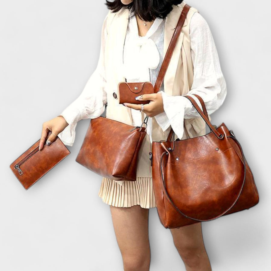 Olivia – 4-delars Vintage Väskset