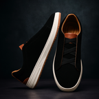 Slip-on-skor i mocka för herr
