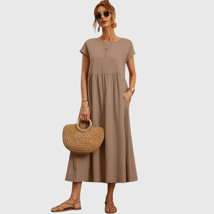 Fenella – Bekväm Midi Klänning