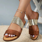Chloe – Damens Ortopediska Sandaler Slip-On Komfort Två Remmar