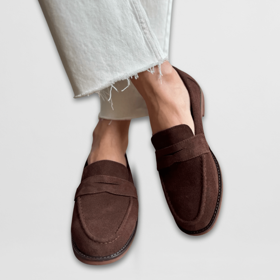 Élise | Retroloafers i mocka