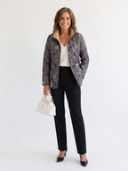 Nathalie | Quiltad jacka med torkade blommor