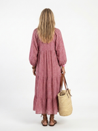 Arlette | Midiklänning med geometriskt mönster