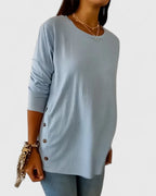 Megan – Elegant Crew Top