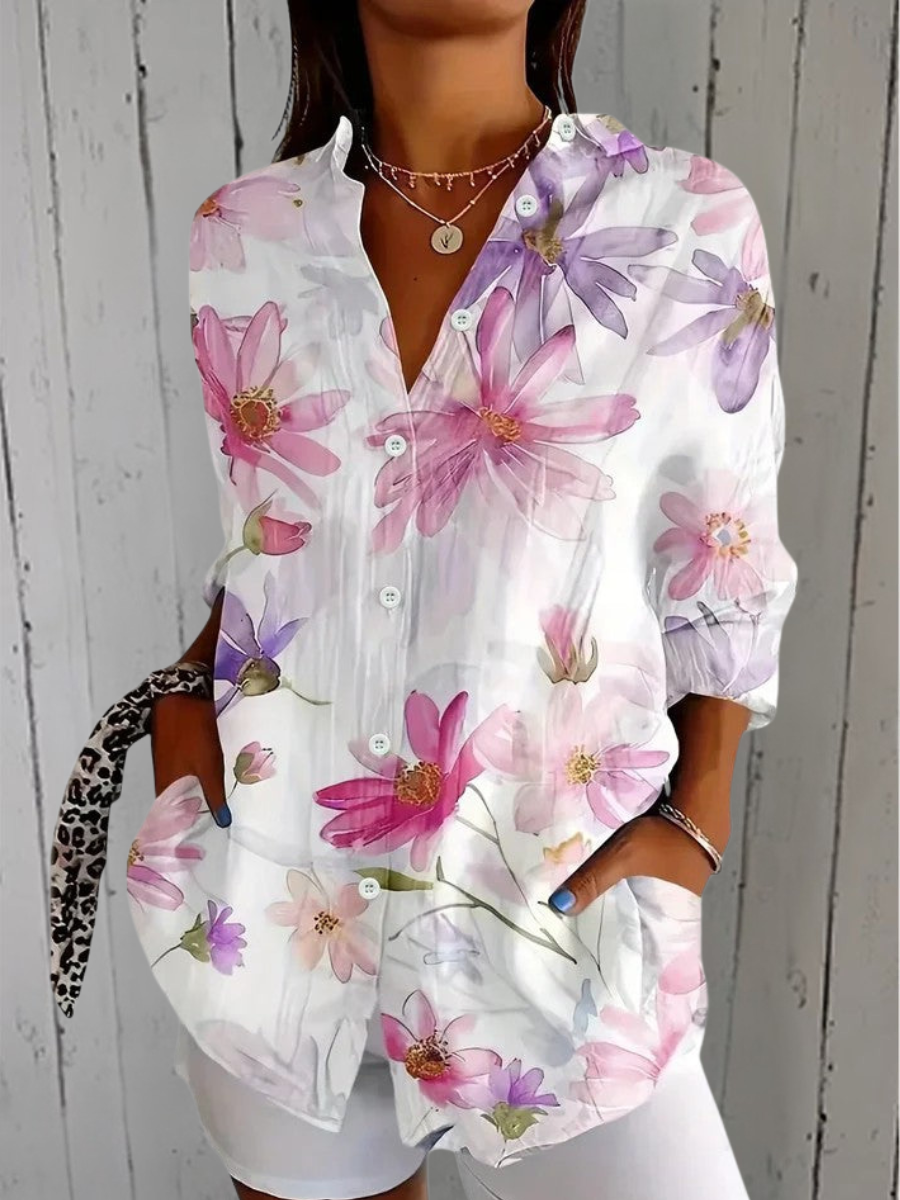 Pauline | Sofistikerad blus med volanger