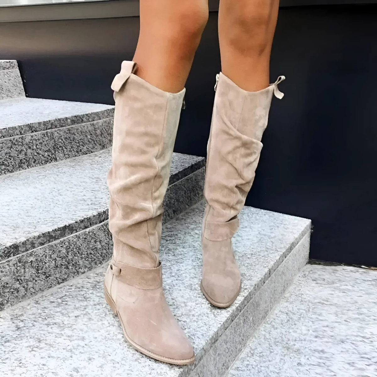 Skyler – Snygga Knähöga Mockaboots