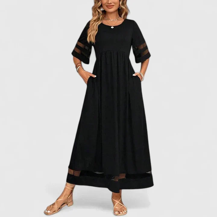 Delymarina – Elegant Midi Klänning