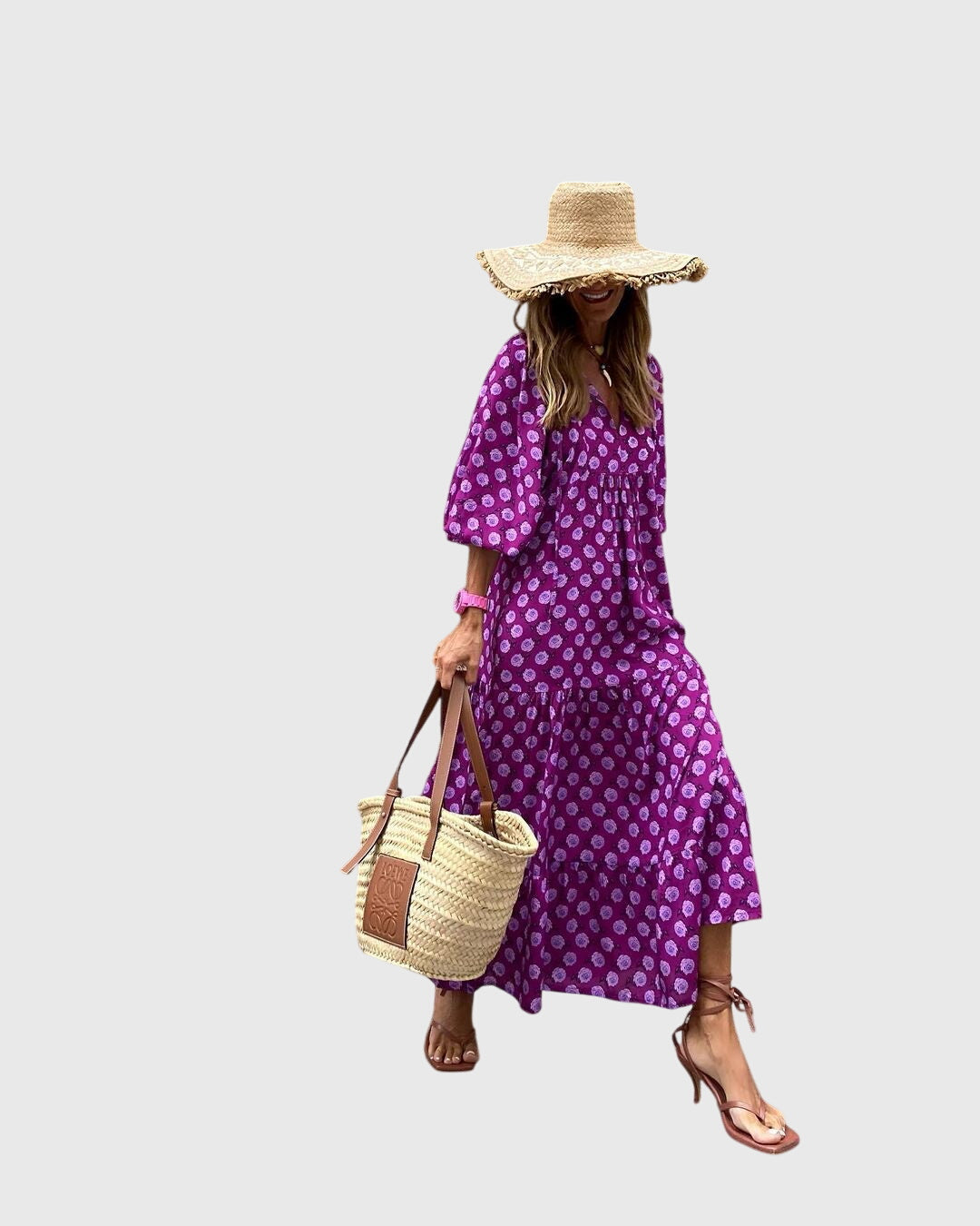 Sarah – Boho Maxi Klänning
