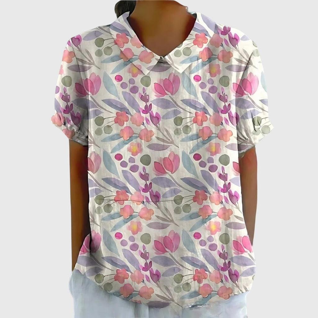 Jenna – Blommig blus