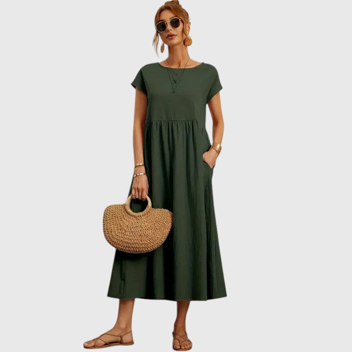 Fenella – Bekväm Midi Klänning