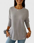 Megan – Elegant Crew Top