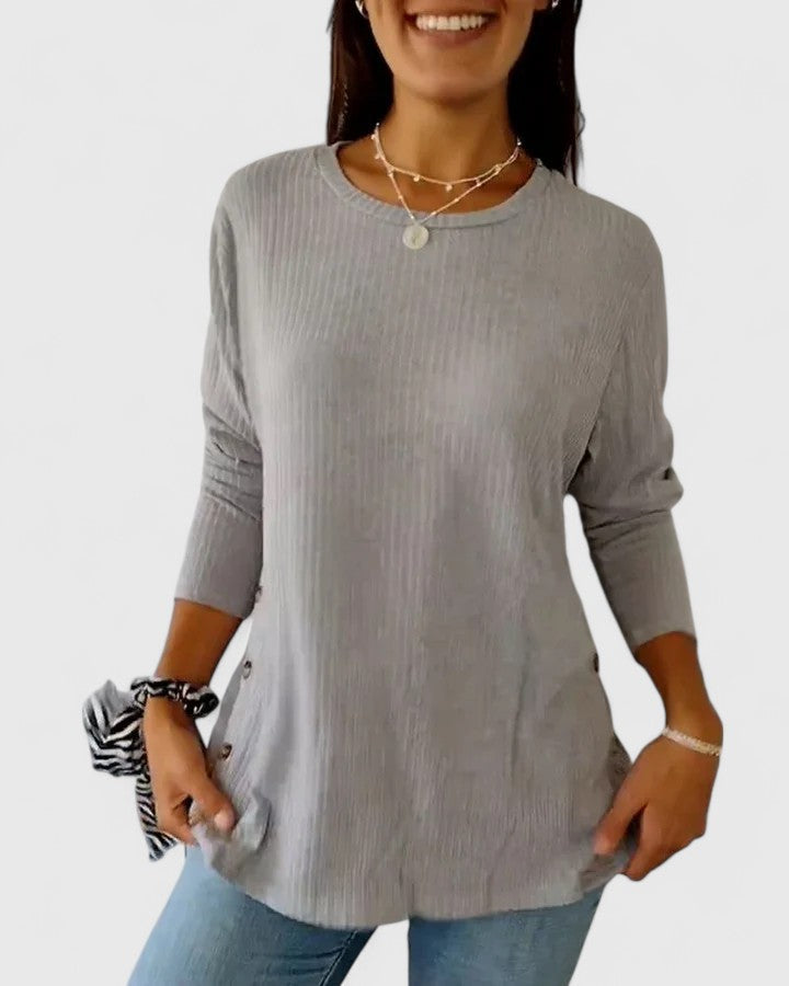 Megan – Elegant Crew Top