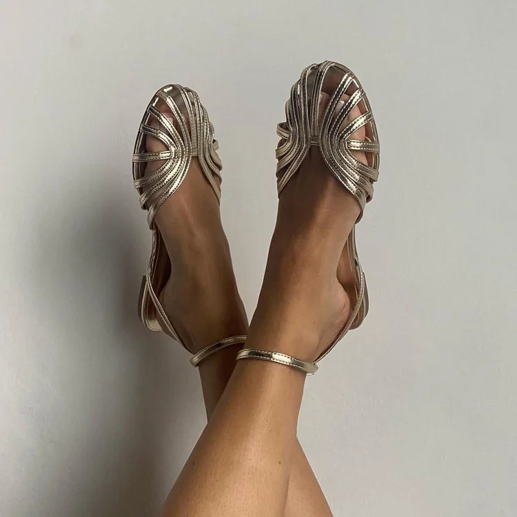 Charlotte | Platta smyckesinspirerade sandaler
