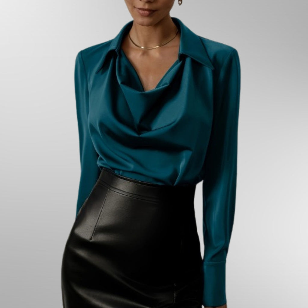 Violet – Elegant i satin blus