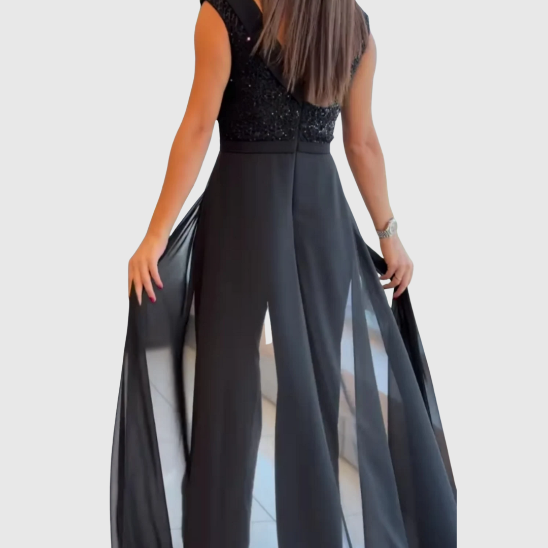 Zoraida Quinn – Stilig ärmlös jumpsuitklänning