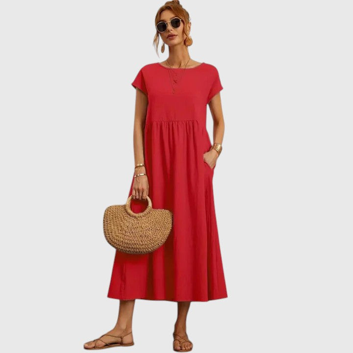 Fenella – Bekväm Midi Klänning