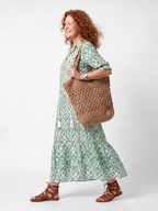 Florence | Bohemisk midiklänning med tofsar