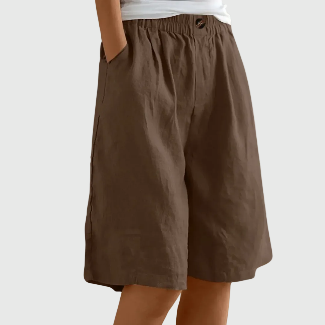 Ella | Vida shorts med resårmidja